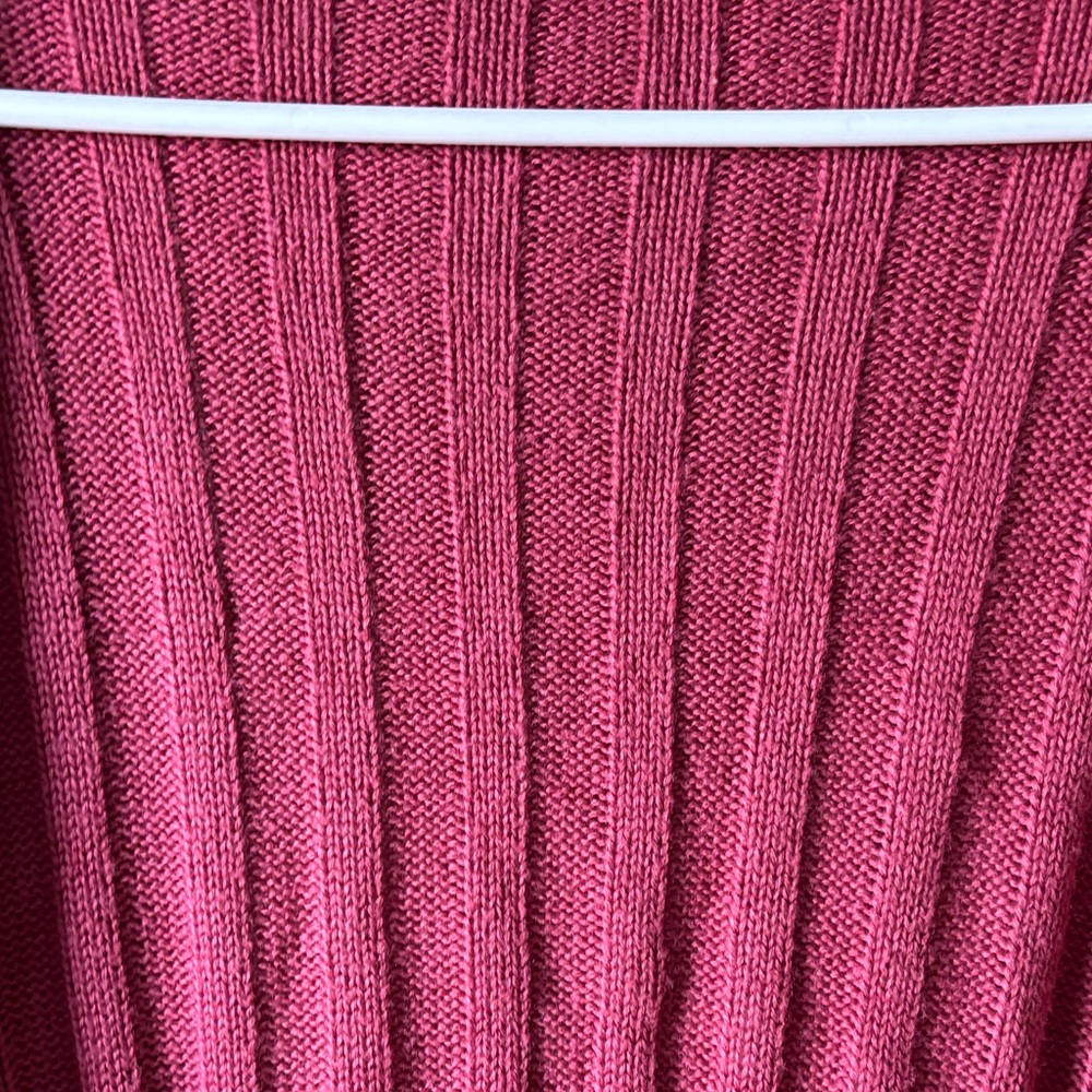 Blue Buttercup Boutique Open-Front Ribbed Cardigan Sweater - Raspberry Pink - Picture 11 of 16